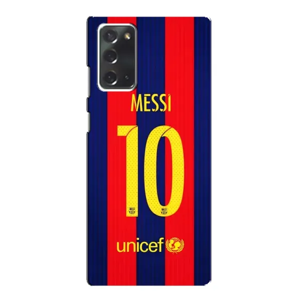 Чохол з принтом «Messi Barca 10» для Samsung Galaxy Note 20