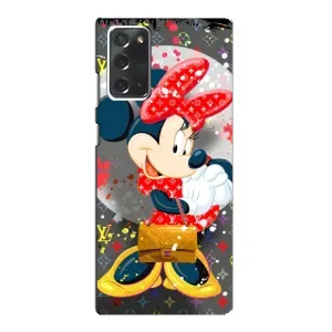 Чехол Disney Mouse Samsung Galaxy Note 20 (PREMIUMPrint) (Minni с бантиком)