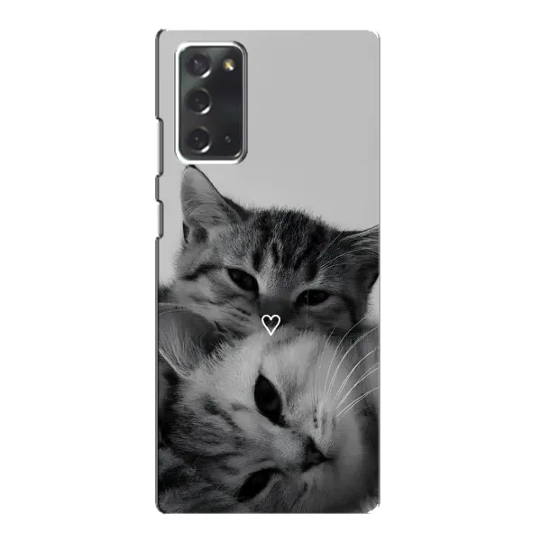 Чехол с принтом «Пара котов» для Samsung Galaxy Note 20