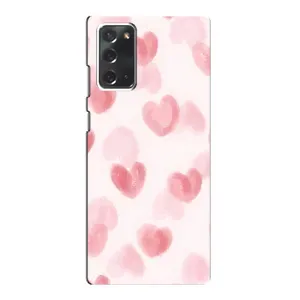 Чохол з розовим принтом для Samsung Galaxy Note 20 (Рожеві сердечки)