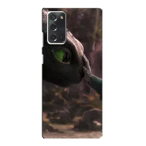 Чехол как приручить дракона на Samsung Galaxy Note 20 (Сцена с драконом)