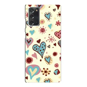 Чехлы для любимой на Самсунг Галакси Нот 20 (VPrint) (Сердечки)