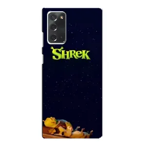 Чехол с мультфильмом Шрек на Samsung Galaxy Note 20 (Отдыхающий Шрек)