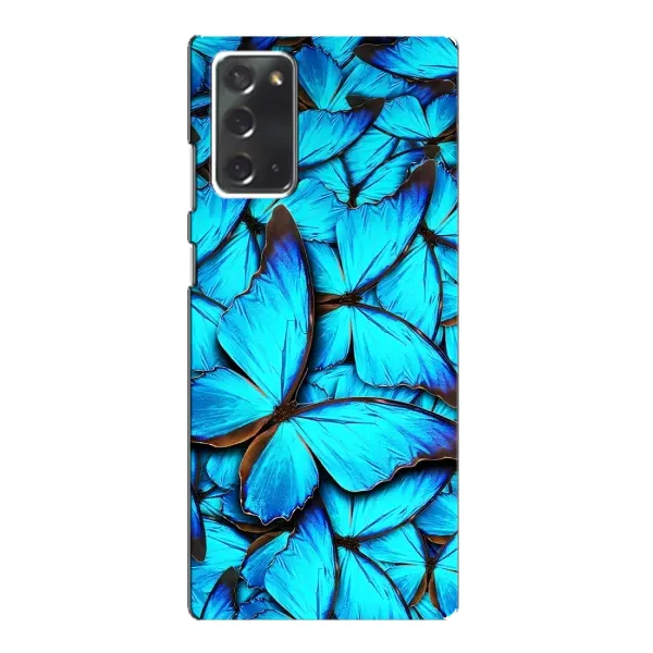 Чехол с принтом «Синие бабочки» для Samsung Galaxy Note 20