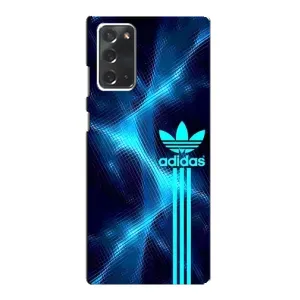 Чохли Адидас для Samsung Galaxy Note 20 (AlphaPrint) (Синій Адідас)