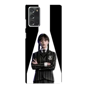Чехлы Венсдей на Samsung Galaxy Note 20 Уэнсдей (AlphaPrint) (W-Wednesday)
