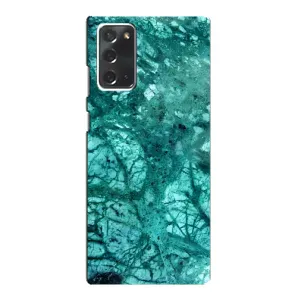 Мраморный чехол на Samsung Galaxy Note 20 (VPrint) (Зеленый мрамор)