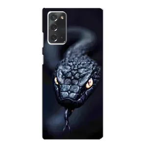 Чехол с картинкой «Хищники» для Samsung Galaxy Note 20 (Черная змея)