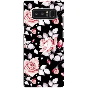 Чехлы с Цветами для samsung Galaxy Note 8 (VPrint) (Цветочки на черном)