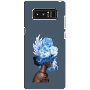 Чехлы (ART) Цветы на samsung Galaxy Note 8 (VPrint) (Цветы на голове)