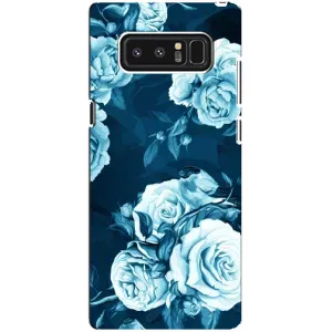 Чехлы (ART) Цветы на samsung Galaxy Note 8 (VPrint) (Голубые Бутоны)