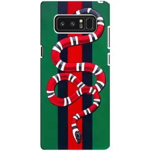 Чехлы ГУЧЧИ для Самсунг Галакси Ноут 8 (AlphaPrint) (Gucci змия)