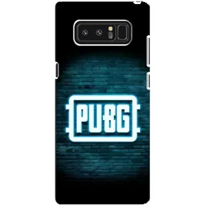Чехол PUBG для Самсунг Галакси Ноут 8 (AlphaPrint) (Лого PUBG)