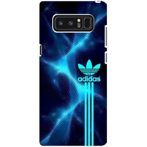 Чохли Адидас для samsung Galaxy Note 8 (AlphaPrint) (Синій Адідас)