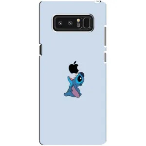Чехол с принтом Стич на Samsung Galaxy Note 8 (N950) (Stitch apple)