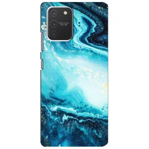 Мраморний чехол на Samsung Galaxy S10 Lite (VPrint) (Блакитний мрамор)