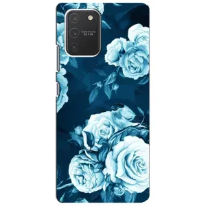 Чехлы (ART) Цветы на Samsung Galaxy S10 Lite (VPrint) (Голубые Бутоны)