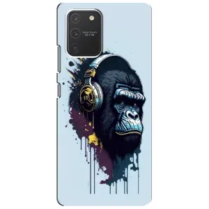 Чехол с Обезьянами Samsung Galaxy S10 Lite - (AlphaPrint) (Горилла в наушниках)