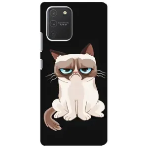 Чехол с принтом для Samsung Galaxy S10 Lite (AlphaPrint) Модные коты (Грустный кот)