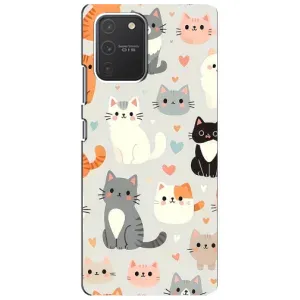 Чехол с рисунком кот на Samsung Galaxy S10 Lite (Коллаж котов)