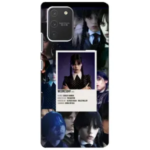 Чехлы Венсдей на Samsung Galaxy S10 Lite Уэнсдей (AlphaPrint) (коллаж Уэнздей)