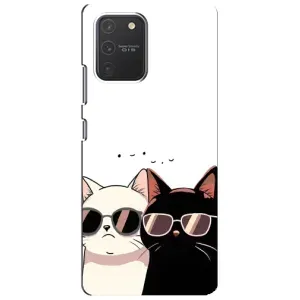 Чехол с рисунком кот на Samsung Galaxy S10 Lite (Коты в очках)