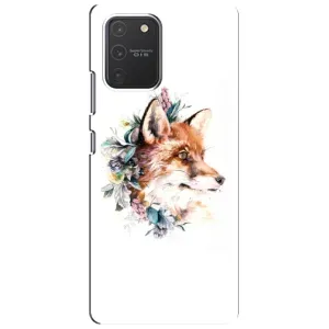 Чехлы с картинкой Лисички для Samsung Galaxy S10 Lite (VPrint) (Лисичка в цветочках)