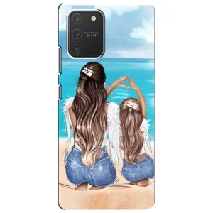 Чехол с печатью для Samsung Galaxy S10 Lite - (Мама с ребенком) (AlphaPrint) (Мама с доченькой)