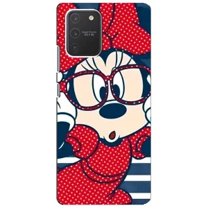 Эксклюзивный чехол для Samsung Galaxy S10 Lite (AlphaPrint - Мультяшные) (Маус в очках)