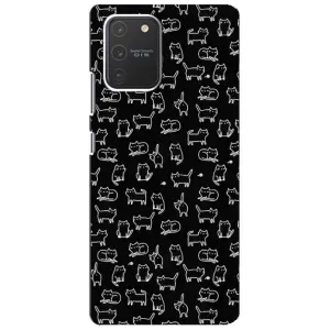 Чехол с принтом для Samsung Galaxy S10 Lite (AlphaPrint) Модные коты (Меленькие котики)