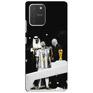 Чехлы для Samsung Galaxy S10 Lite (Leo чемпион) (AlphaPrint) (Месси в накидке)