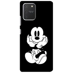 Эксклюзивный чехол для Samsung Galaxy S10 Lite (AlphaPrint - Мультяшные) (Микки на черном)