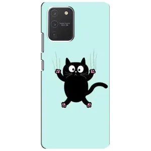 Чехол с принтом для Samsung Galaxy S10 Lite (AlphaPrint) Модные коты (Падающий кот)