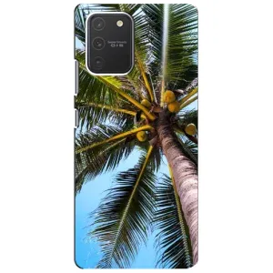 Силиконовый чехол с КАРТИНКАМИ лето для Samsung Galaxy S10 Lite (AlphaPrint) (Пальма)
