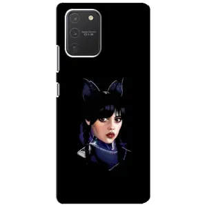 Чехлы Венсдей на Samsung Galaxy S10 Lite Уэнсдей (AlphaPrint) (серьезная Уэнздей)