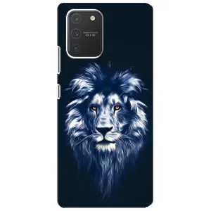 Чехол со Львом для Samsung Galaxy S10 Lite (VPrint) (Синий Лев)