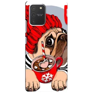 Чехлы с собаками для Samsung Galaxy S10 Lite (VPrint) (Собачка в шапке)