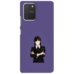 Чехлы Венсдей на Samsung Galaxy S10 Lite Уэнсдей (AlphaPrint) (Уэнздей в черном)