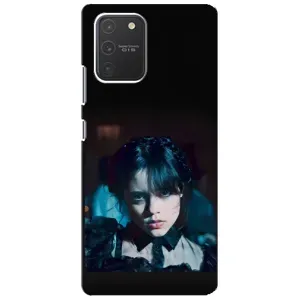 Чехлы Венсдей на Samsung Galaxy S10 Lite Уэнсдей (AlphaPrint) (взгляд Уэнздей)