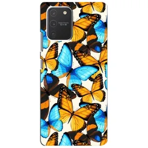 Чехол с принтом для Самсунг С10 Лайт - (Прикольные) (AlphaPrint) (Яркие бабочки)