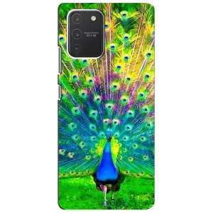 Чехол с птицами на Samsung Galaxy S10 Lite (VPrint) (Яркий Павлин)