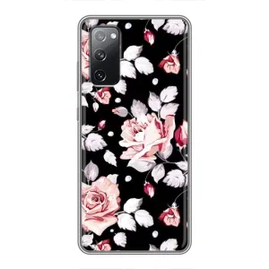 Чехлы с Цветами для Samsung Galaxy S20 FE (VPrint) (Цветочки на черном)