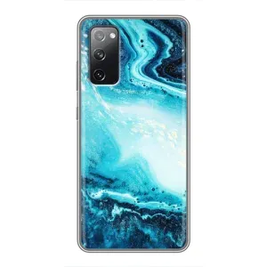 Мраморний чехол на Samsung Galaxy S20 FE (VPrint) (Блакитний мрамор)