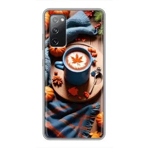 Чохол з унікальним дизайном 'Осінь з кавою' для Samsung Galaxy S20 FE (Кава і гарбузики)