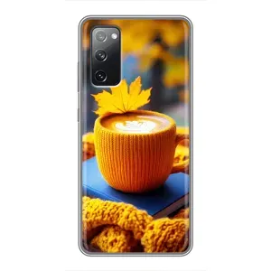 Чохол з унікальним дизайном 'Осінь з кавою' для Samsung Galaxy S20 FE (Кава на жовтому пледі)