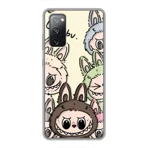 Чехол с Лабубу на Samsung Galaxy S20 FE (Золотая обезьяна Bored Ape)