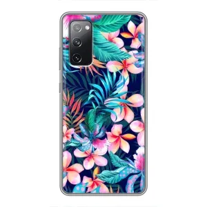 Чохол для Самсунг Гелексі S20 ФЕ - з принтом (Дизайнерські) (AlphaPrint) (Мальовничі квіти)