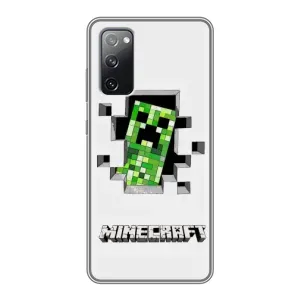 Чехол Майнкрафт на Samsung Galaxy S20 FE (AlphaPrint) Minecraft (крипер Майнкрафт)