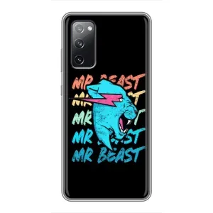 Чехлы Мистер Бист для Самсунг С20 ФЕ (logo Mr beast)