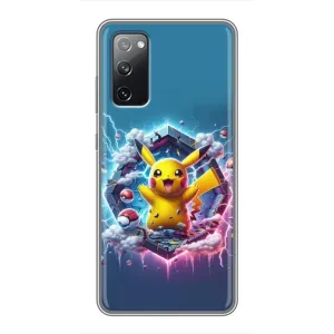 Чехол с Пикачу на Samsung Galaxy S20 FE (Лого Пикачу)